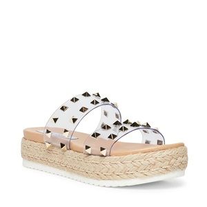 Steve Madden Arabella Clear Studded Sandals